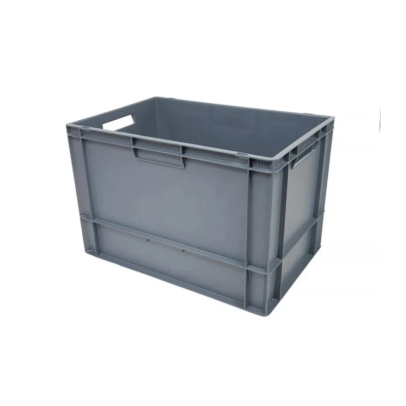 RS PRO 76L Grey Polypropylene Euro Container 400 mm x 400 mm x 600 mm 163-1907
