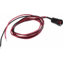 RS PRO Red Panel Mount Indicator LED 12V DC 20mA Lead Wire Termination Recessed Black Bezel 204-063