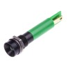 RS PRO Green Panel Mount Indicator, 230V AC, 3mA Current, Recessed Black Bezel 204-035