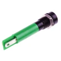 RS PRO Green Panel Mount Indicator, 230V AC, 3mA Current, Recessed Black Bezel 204-035
