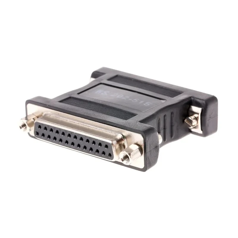 RS PRO 25-Way D-Sub Adapter Male to Female Modem Cross-Over, Gold over Nickel Contacts 202-515
