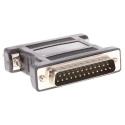 RS PRO 25-Way D-Sub Adapter Male to Female Modem Cross-Over, Gold over Nickel Contacts 202-515