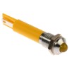 RS PRO Yellow Panel Mount Indicator 230V AC 3mA Prominent Bezel 40mm Length Model 204-287