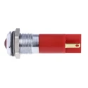 RS PRO Red Panel Mount Indicator, 24V dc, 20mA, IP67 Rating, Prominent Bezel, Silver Bezel Colour IP67