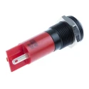 RS PRO Red Panel Mount Indicator 12V 20mA Black Bezel Prominent Style IP40 IP40