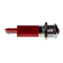 RS PRO Red Panel Mount Indicator 230V AC 3mA IP67 Prominent Silver Bezel IP67