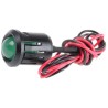 RS PRO Green Panel Mount Indicator 12V DC 20mA Lead Wire Termination Prominent Bezel 204-546