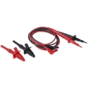 RS PRO Fused Test Lead Kit CAT III 1.2m Length Right Angle Plug 600V 1kV 204-583