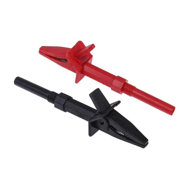 RS PRO Fused Test Lead Kit CAT III 1.2m Length Right Angle Plug 600V 1kV 204-583