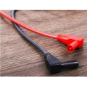 RS PRO Fused Test Lead Kit CAT III 1.2m Length Right Angle Plug 600V 1kV 204-583