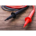 RS PRO Fused Test Lead Kit CAT III 1.2m Length Right Angle Plug 600V 1kV 204-583