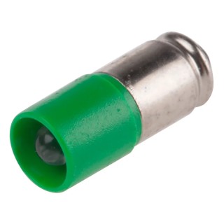 RS PRO Green Indicator Lamp Single Chip Midget Groove Base 6 mm Diameter 24 V AC/DC 14 mA 525 nm Peak Wavelength 203-600