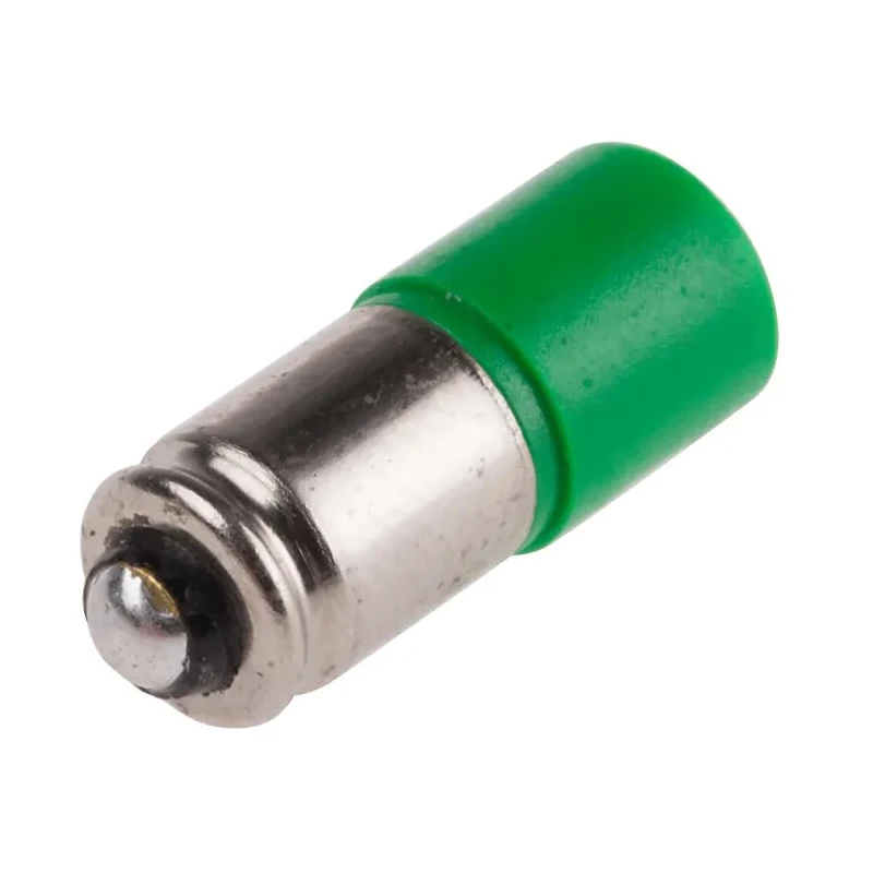 RS PRO Green Indicator Lamp Single Chip Midget Groove Base 6 mm Diameter 24 V AC/DC 14 mA 525 nm Peak Wavelength 203-600
