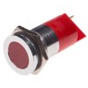 RS PRO Red Panel Mount Indicator 12V 20mA Solder Tab Termination Flush Bezel 204-849