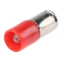 RS PRO Red Single Chip Indicator Lamp Midget Groove Base 6 mm Diameter 28 V ac/dc 14 mA 203-773