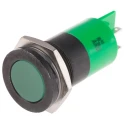 RS PRO Green Panel Mount Indicator 24 V AC/DC 20mA Solder Tab Flush Bezel 204-899