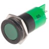 RS PRO Green Panel Mount Indicator 24 V AC/DC 20mA Solder Tab Flush Bezel 204-899