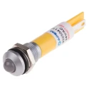 RS PRO Yellow Panel Mount Indicator, 24 V AC/DC, 20mA, Solder Tab Termination, IP67, Prominent Bezel 204-956