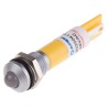 RS PRO Yellow Panel Mount Indicator, 24 V AC/DC, 20mA, Solder Tab Termination, IP67, Prominent Bezel 204-956