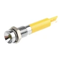 RS PRO Yellow Panel Mount Indicator 24V DC 20mA Solder Tab Termination Recessed Bezel 205-038