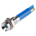 RS PRO Blue Panel Mount Indicator 24V DC 20mA Solder Tab Termination Recessed Bezel 205-044