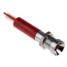 RS PRO Red Panel Mount Indicator 220V AC 3mA Recessed Bezel Silver 8mm Mount Hole 205-189