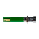 RS PRO Green Panel Mount Indicator 230V AC 3mA Recessed Silver Bezel 205-195