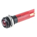 RS PRO Red Panel Mount Indicator, 130V AC, 6mA, IP67 Rated, Prominent Bezel IP67