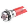 RS PRO Red Panel Mount Indicator 24 V AC DC 20mA Solder Tab Termination IP67 Silver Bezel 14mm Mount Hole 205-319