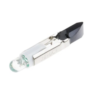 RS PRO Green Indicator Lamp Single Chip 5.5 mm Diameter 29.5 mm Length 525 nm Peak Wavelength 100000 Hours Life 204-243