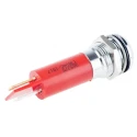 RS PRO Red Panel Mount Indicator, 130V AC, 6mA, IP67 Rated, Prominent Bezel IP67