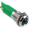 RS PRO Green Panel Mount Indicator, 24 V dc, 36 V dc, Prominent Silver Bezel, 14 mm Mount Hole 205-432