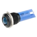 RS PRO Blue Panel Mount Indicator 230V AC 115V DC 3mA Solder Tab Termination IP67 Prominent Bezel 205-662