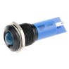 RS PRO Blue Panel Mount Indicator 230V AC 115V DC 3mA Solder Tab Termination IP67 Prominent Bezel 205-662