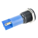 RS PRO Blue Panel Mount Indicator 230V AC 115V DC 3mA Solder Tab Termination IP67 Prominent Bezel 205-662
