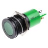 RS PRO Green Panel Mount Indicator 230V AC 3mA IP67 Flush Black Bezel 205-678