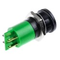 RS PRO Green Panel Mount Indicator 230V AC 3mA IP67 Flush Black Bezel 205-678
