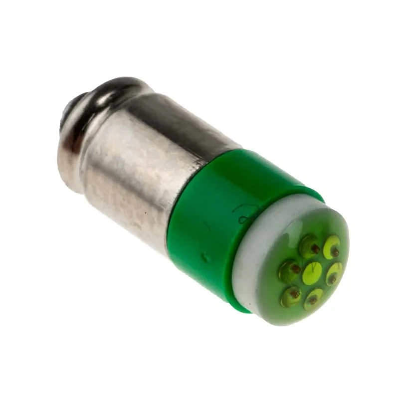 RS PRO Green Indicator Lamp Multichip 28V DC Midget Groove Base 6 mm Diameter 204-681