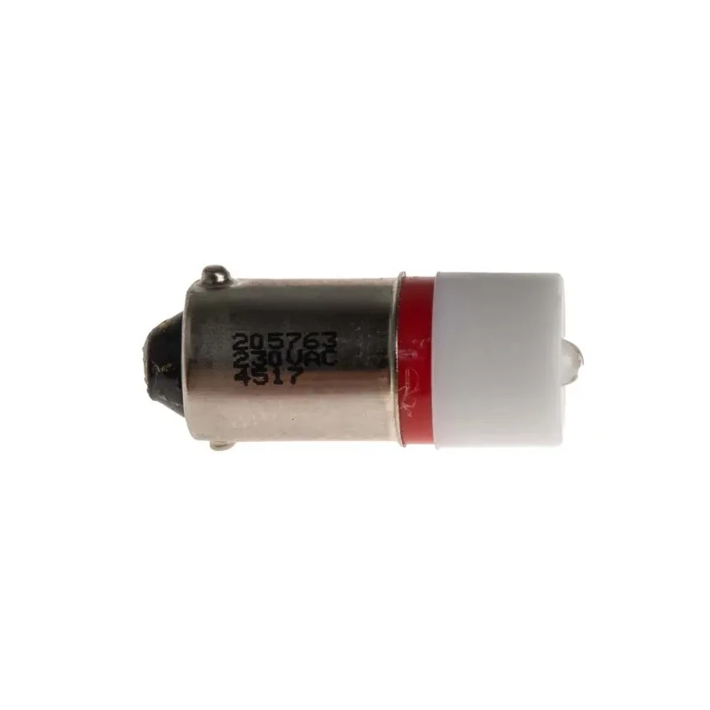 RS PRO Red Indicator Lamp Single Chip 230V AC BA9 Base 10mm Diameter 205-763
