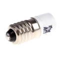 RS PRO White Indicator Lamp Single Chip E10 Base 10 mm Diameter 130V AC 204-726