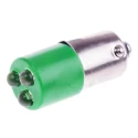 RS PRO Green Panel Mount Indicator 230V AC 3mA Prominent Bezel 25mm Length 205-820