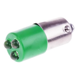 RS PRO Green Panel Mount Indicator 230V AC 3mA Prominent Bezel 25mm Length 205-820