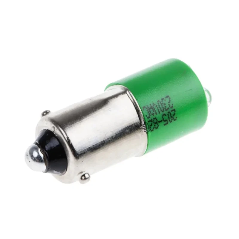 RS PRO Green Panel Mount Indicator 230V AC 3mA Prominent Bezel 25mm Length 205-820