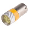 RS PRO Yellow Indicator Lamp Multichip, 28V DC, BA9 Base, 10mm Diameter 205-072