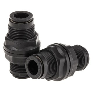 Legris Pneumatic Fitting LF3000 Series Male/Female Push-In 8mm Tube Connector Nickel Finish LF3000