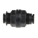 Legris Pneumatic Bulkhead Connector Series Male/Female, Push-in 6 mm Tube Connection, Technical Polymer, Nickel Finish LF3000