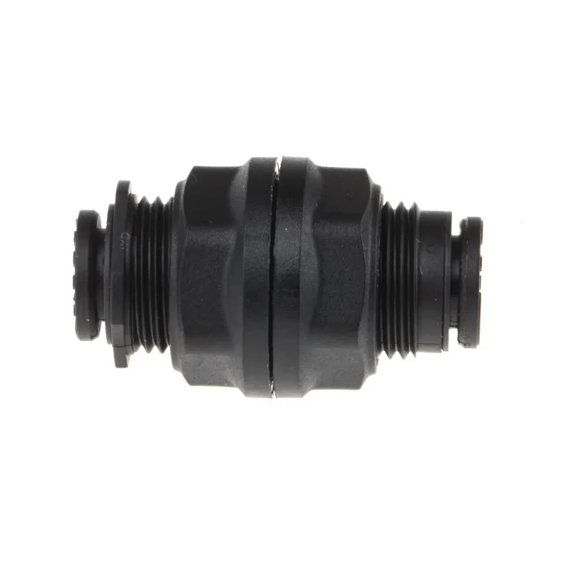 Legris Pneumatic Bulkhead Connector Series Male/Female, Push-in 6 mm Tube Connection, Technical Polymer, Nickel Finish LF3000
