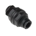 Legris Pneumatic Bulkhead Connector Series Male/Female, Push-in 6 mm Tube Connection, Technical Polymer, Nickel Finish LF3000