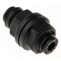 Legris Pneumatic Fitting LF3000 Series Male/Female Push In 4 mm Technical Polymer 20 bar 80°C Nickel Finish LF3000