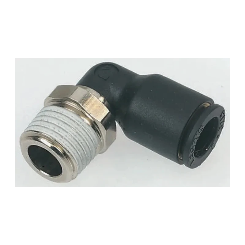 Legris Male Pneumatic Fitting Nickel Plated Brass 1/4 in R Threaded-to-Tube LF3000 Series LF3000